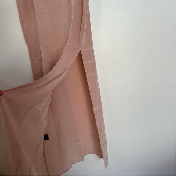 Canal + Bowery Blush Silk Slip Maxi Dress Size Medium NEW NWT - Picture 4 of 8